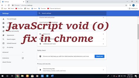 javascript void 0 google chrome